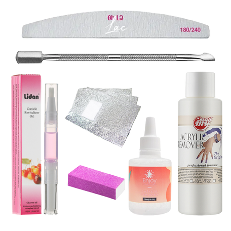 Купить Набор для маникюра/педикюра и снятия гель-лака №2 (7 продуктов) , цена 199 грн, фото 1