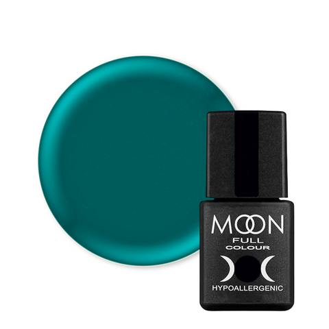 Гель-лак Moon Full Color Classic №216 (полуночно-зеленый), Classic, 8 мл, Эмаль