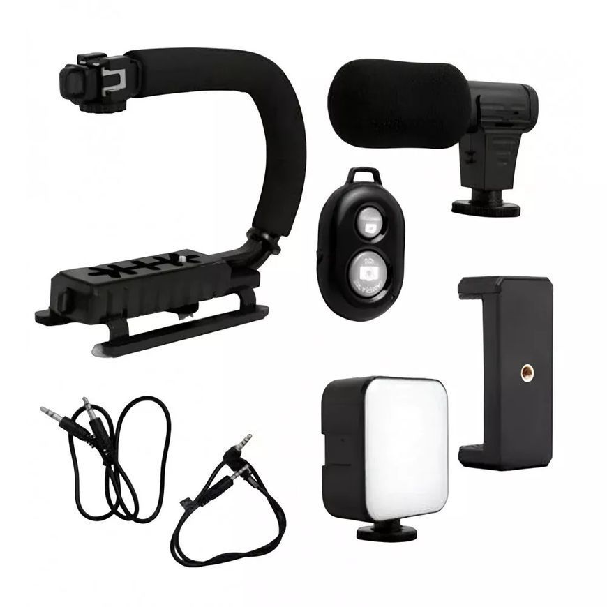 Купити Стабілізатор для телефона Gimbal AY-49U (з LED лампою та мікрофоном) , ціна 579 грн, фото 3