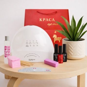 Купить Стартовый набор для гель-лака Kodi с лампой UV/LED SUNone (48 W, white) , цена 429 грн, фото 1