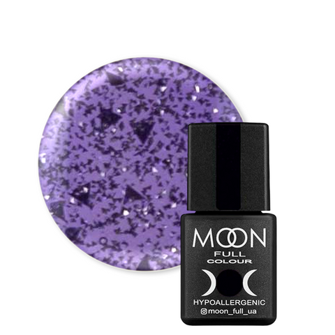 База каучуковая светоотражающая Moon Full Star Way №2053 (светло-фиолетовый полупрозрачная), 8 мл, Полупрозрачный, Светоотражающая база