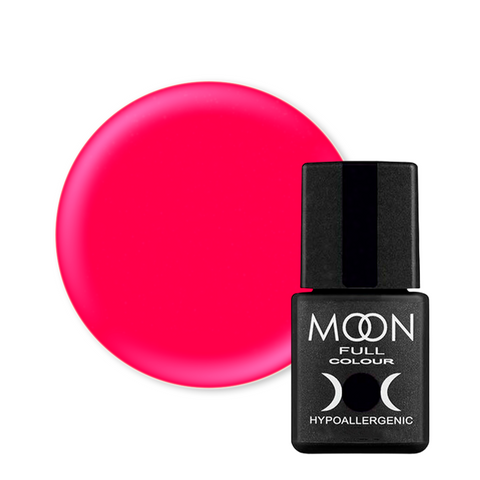 Гель-лак Moon Full Color Classic №115 (рожево-червоний), Сlassic, 8 мл, Емаль
