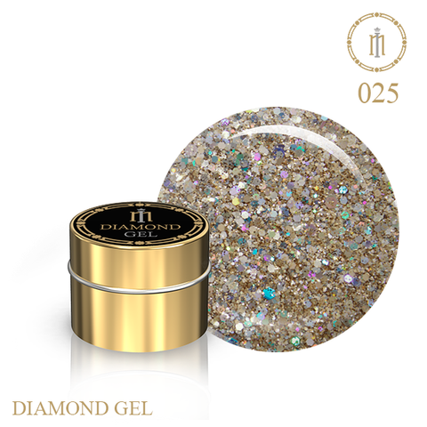 Купити Гель з гліттером Milano Diamond Gel № 25 , ціна 100 грн, фото 1