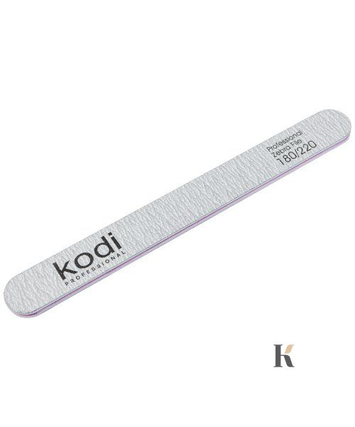 Купити №139 Пилка для нігтів Kodi пряма 180/220 (колір: світло-сірий, розмір: 178/19/4) , ціна 25 грн, фото 1