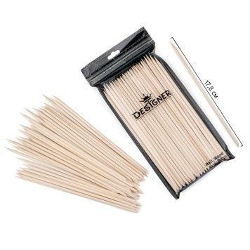 Купити Апельсинові палички 17,8 см, 100 шт. - Nail Wood Designer , ціна 88 грн, фото 1