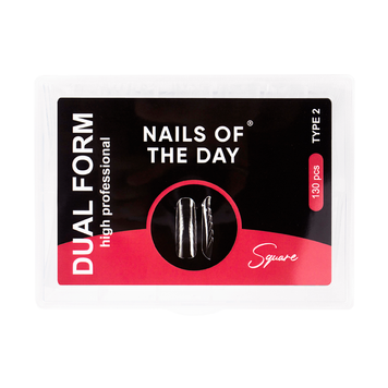 Купить Верхняя форма NAILSOFTHEDAY Dual Form Type 2 (широкий квадрат/миндаль), 120 шт. , цена 325 грн, фото 1