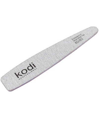 Купить №143 Пилка для ногтей Kodi конусная 80/80 (цвет: светло-серый, размер:178/32/4) , цена 31 грн, фото 1