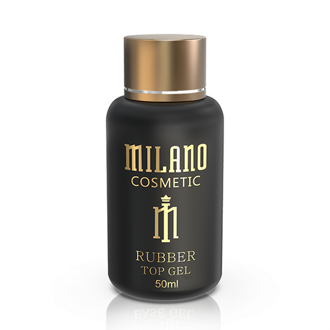 Купити Топ для гель-лаку Milano Rubber Top Gel (50 мл, каучуковий, матовий, прозорий) , ціна 395 грн в магазині Qrasa.ua