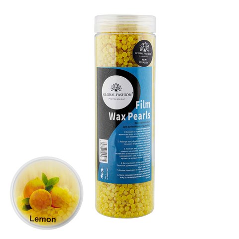 Купити Віск плівковий «LEMON» для депіляції від Global Fashion (лимонний, у гранулах, 400 г) , ціна 224 грн, фото 1