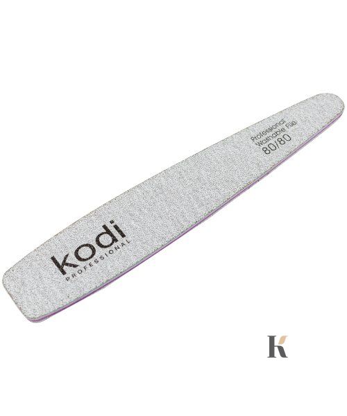 Купити №143 Пилка для нігтів Kodi конічна 80/80 (колір: світло-сірий, розмір:178/32/4) , ціна 31 грн, фото 1