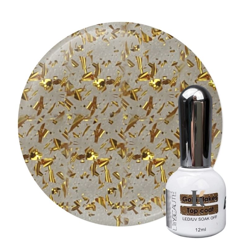 Купить Топ Lilly Beauty Gold Flakes с текстурой 12 мл , цена 155 грн, фото 1