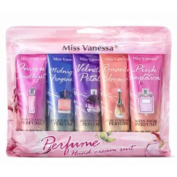 Купити Набір ароматизованих кремів для рук Miss Vanessa Perfume, 5х30 г , ціна 126 грн, фото 1