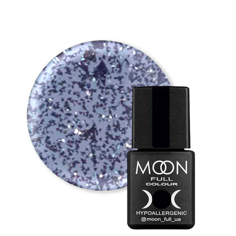 База каучуковая светоотражающая Moon Full Star Way №2054 (светло-синяя полупрозрачная), 8 мл, Полупрозрачный, Светоотражающая база