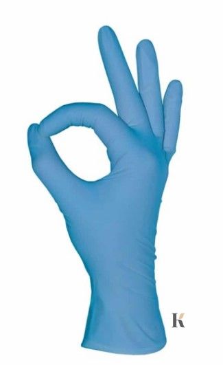 Купить Перчатки нитриловые Mediok (100 штук, неопудренные, нестерильные, синие) , цена 260 грн, фото 4