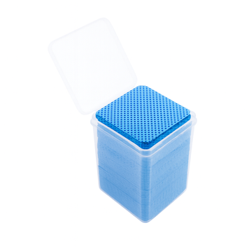 Купити Кольорова безворсова бавовняна серветка у коробці, квадратної форми , ціна 65 грн, фото 1