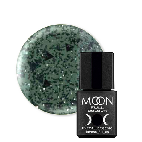 База каучукова світловідбивна Moon Full Star Way №2055 (сіро-зелена напівпрозора), 8 мл, Напівпрозорий, Світловідбиваюча база