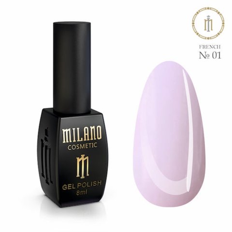 Купити Гель лак Milano Cosmetic FRENCH 8 ML №01 8 мл , ціна 135 грн, фото 1