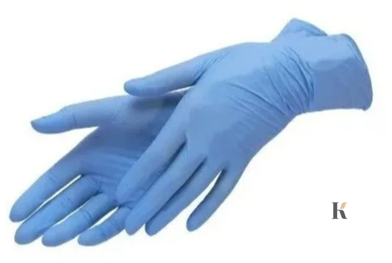 Купить Перчатки нитриловые Mediok (100 штук, неопудренные, нестерильные, синие) , цена 260 грн, фото 2