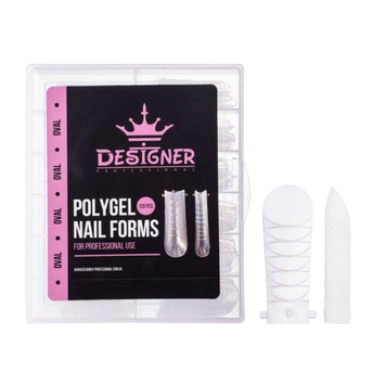 Купити Верхні форми Designer &laquo;Oval&raquo; &ndash; для нарощування полігелем (овал, 120 штук) , ціна 110 грн, фото 1