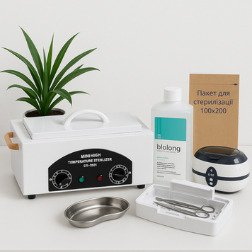 Купити Набір для стерилізації з сухожаровою шафою CH-360T та ультразвуковим очищувачем Vgt-800 (6 предметів) , ціна 2 333 грн, фото 1
