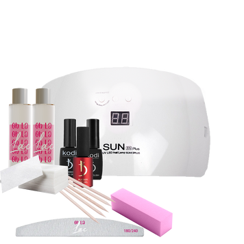 Купить Стартовый набор для гель лака Kodi с UV LED лампой SUN 9S Plus 48w , цена 499 грн, фото 1