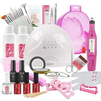 Купить Стартовый набор для маникюра с лампой и фрезером Kodi (лампа Sun One 48 вт, фрезер Bucos 20000 об) , цена 890 грн, фото 1