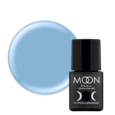 Гель лак Moon Full Breeze color №413 (холодний сіро-блакитний), Breeze Color, 8 мл, Емаль