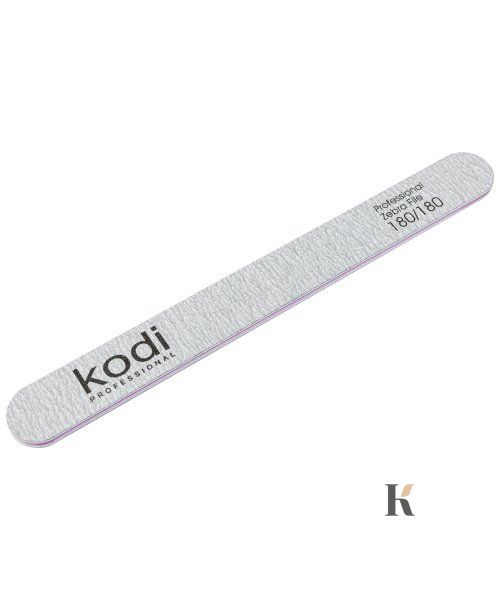 Купити №136 Пилка для нігтів Kodi пряма 180/180 (колір: світло-сірий, розмір: 178/19/4) , ціна 25 грн, фото 1