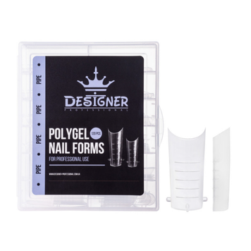 Купити Верхні форми Designer &laquo;Pipe&raquo; &ndash; для нарощування полігелем (квадрат, вигин С, 120 штук) , ціна 110 грн, фото 1