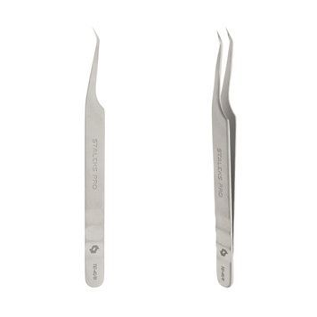 Купити Пінцет для вій професійний mini L STALEKS PRO EXPERT 41 TE-41/8 , ціна 338 грн, фото 1