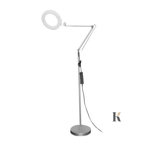 Купить Лампа напольная кольцевая gf sam a2-66 со светодиодной подсветкой, серая , цена 1 799 грн, фото 1