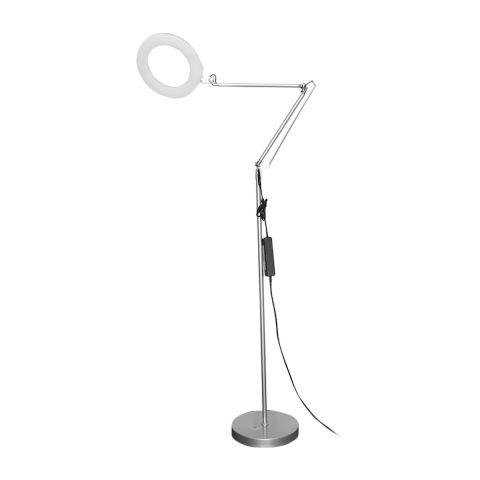 Купити Лампа підлогова кільцева gf sam a2-66 зі світлодіодним підсвічуванням, сіра , ціна 1 799 грн, фото 1